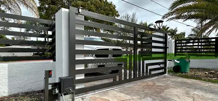 Automatic Driveway Gate Installation Bend