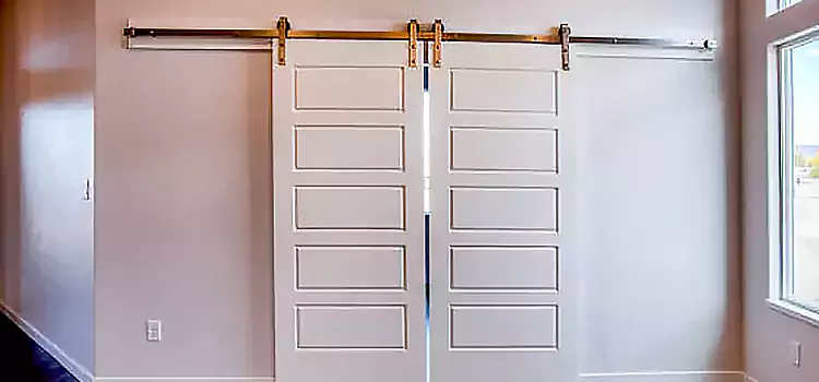 Glass Barn Door with Installation Hardware Kit Bend