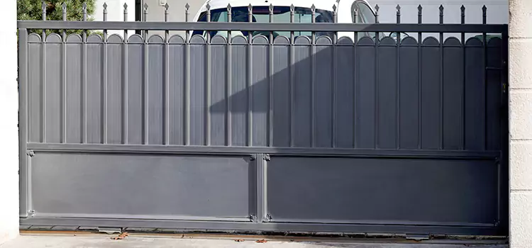 Metal Driveway Gate Installation Bend
